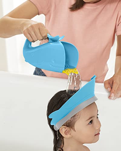 Skip Hop Baby Shower Cap Shield, Moby Bath Visor for Kids, Blue