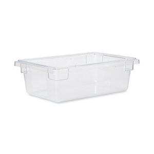 rubbermaid commercial products,polycarbonate food storage box/tote for restaurant/kitchen/cafeteria, 3.5 gallon, clear (fg330900clr)