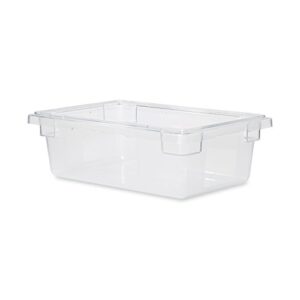 Rubbermaid Commercial Products,Polycarbonate Food Storage Box/Tote for Restaurant/Kitchen/Cafeteria, 3.5 Gallon, Clear (FG330900CLR)