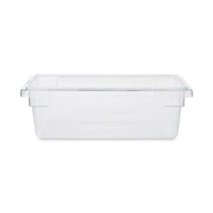 Rubbermaid Commercial Products,Polycarbonate Food Storage Box/Tote for Restaurant/Kitchen/Cafeteria, 3.5 Gallon, Clear (FG330900CLR)