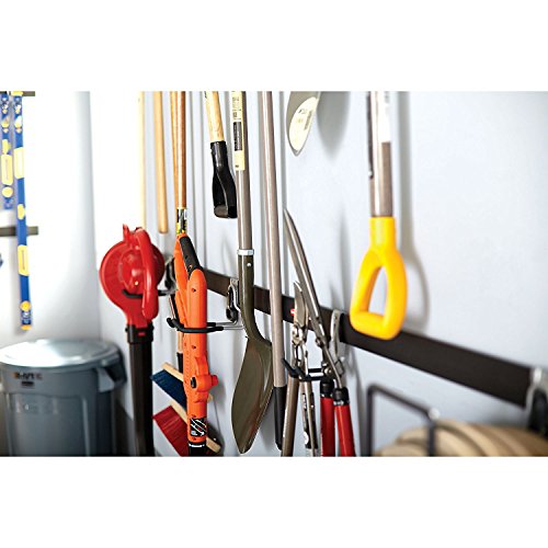 Rubbermaid FastTrack Garage Storage System Tool Hanging Kit, Garage Organization, Wall Mount Holder for Garden Lawn Tools