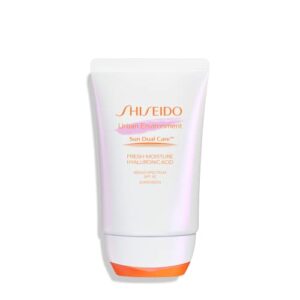 shiseido urban environment fresh-moisture sunscreen spf 42 – 50 ml – protects against uva/uvb rays & pollution – 12-hour hydration – water resistant for 40 minutes – non-comedogenic