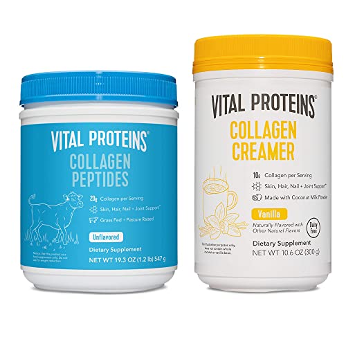 Vital Proteins Collagen Peptides Powder Unflavored 19.3 OZ Creamer Vanilla