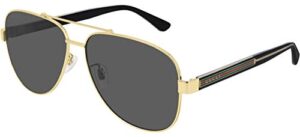 gucci sunglasses gg 0528 s- 006 gold/grey crystal