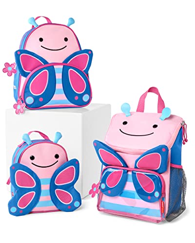 Skip Hop Big Kid Backpack, Zoo Kindergarten Ages 3-4, Butterfly