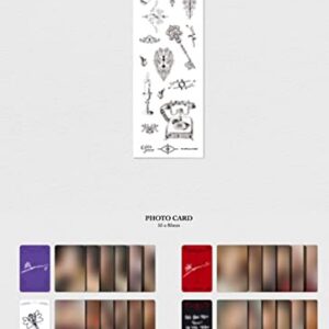 Purple Kiss - Cabin Fever - Red Version - incl. Postcard, 96pg Photobook, Lyrics Poster, Door Card, Big Photocard, Deco Sticker, Photocard + Poster