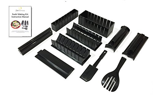 Zen Formosa Sushi Making Kit, Premium Design for Beginner with Step-By-Step Picture Instruction