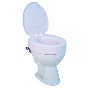 Drive DeVilbiss Healthcare 523600400 Inch Raised Toilet Seat Lid White Drive 6, 6 Inch