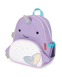 skip hop toddler backpack, zoo preschool ages 3-4, narwhal