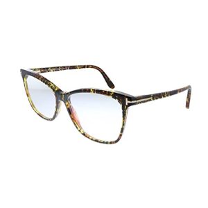 tom ford ft5690-b blue block beige havana 55/14/140 women eyewear frame