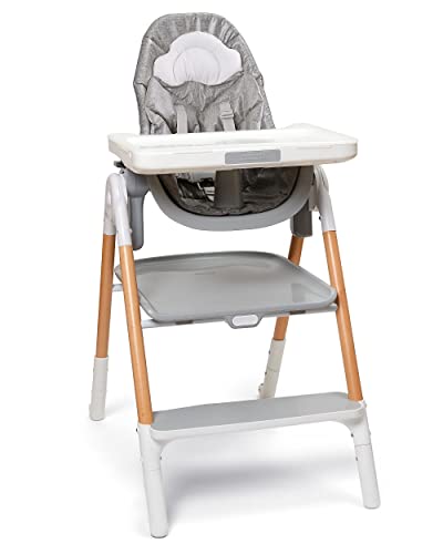 Skip Hop 2 in 1 High Chair, Convertible Sit-to-Step