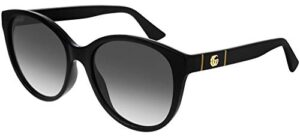 gucci gg0631s 001 black gg0631s cats eyes sunglasses lens category 3 size 56mm