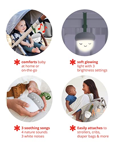 Skip Hop Portable Baby Sleep Sound Machine, Glow with Me Acorn