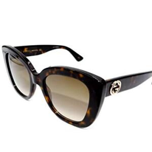 Gucci GG0327S - 002 Sunglasses Tortoise w/Brown Lens 52mm