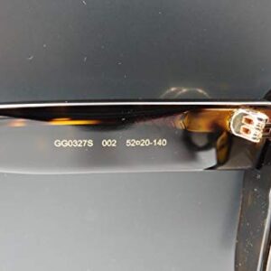 Gucci GG0327S - 002 Sunglasses Tortoise w/Brown Lens 52mm