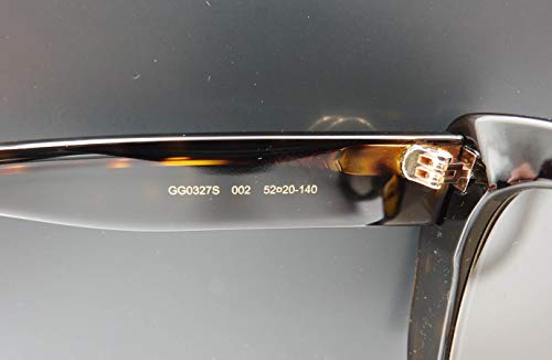 Gucci GG0327S - 002 Sunglasses Tortoise w/Brown Lens 52mm