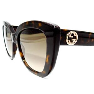 Gucci GG0327S - 002 Sunglasses Tortoise w/Brown Lens 52mm