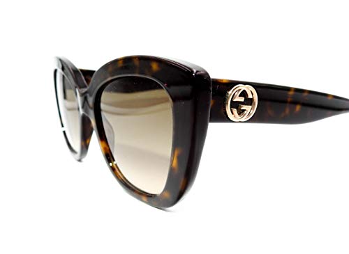 Gucci GG0327S - 002 Sunglasses Tortoise w/Brown Lens 52mm