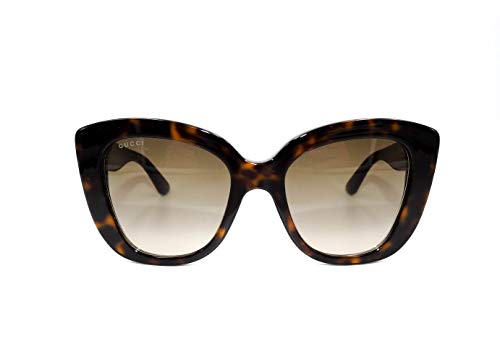 Gucci GG0327S - 002 Sunglasses Tortoise w/Brown Lens 52mm