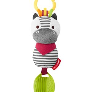 Skip Hop Bandana Buddies Baby Activity Chime & Teether Stroller Toy, Zebra