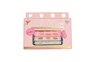 too faced too faced christmas bake shoppe makeup set – eye & face makeup palettes in ginger snap, chocolate chip, sugar cookie, and better than sex mascara