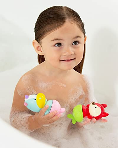 Skip Hop Baby Bath Toy, Zoo Mix & Match Flippers, Unicorn/Fox (Discontinued by Manufacturer)