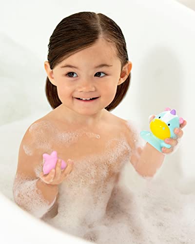 Skip Hop Baby Bath Toy, Zoo Mix & Match Flippers, Unicorn/Fox (Discontinued by Manufacturer)