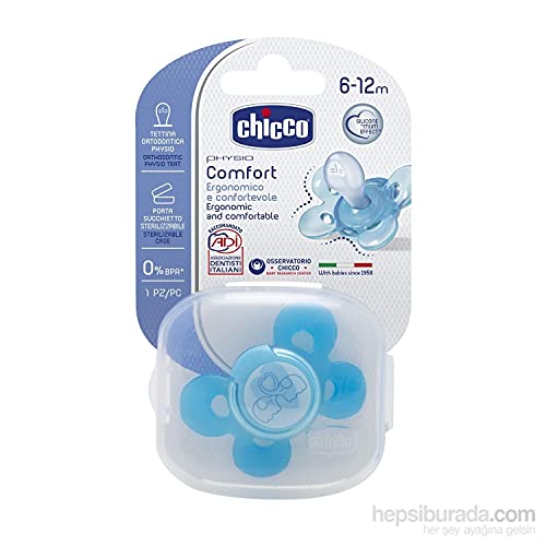 Chicco Physio Comfort Silicone Soother Boy 6-12Mesi