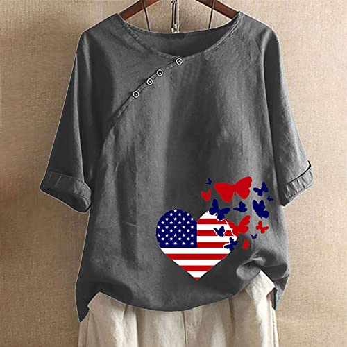 Tops for Women Short Sleeve Casual V-Neck Cross Wrap Shirts Ruched Fitted Blouse Party Club Night Womens Summer Tops for Jeans Grey