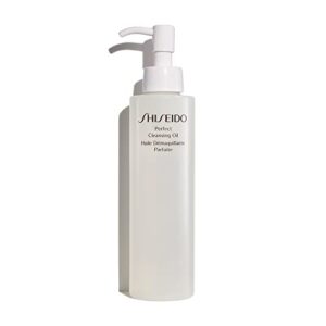 Shiseido Perfect Cleansing Oil - 300 mL - Lightweight Daily Cleanser for Soft, Dewy Skin - Removes Waterproof Makeup, Dirt & Impurities