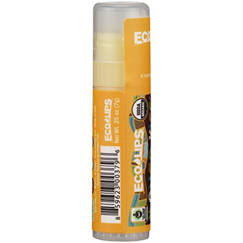 ECO LIPS Organic Mongo Kiss Vanilla Honey Lip Balm, 0.25 OZ