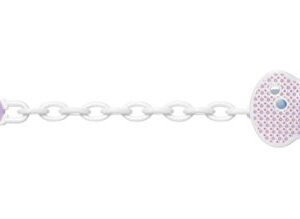 Chicco Soother Chain Pink 0m+