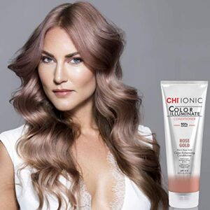 CHI Ionic Color Illuminate Conditioners - 95% Natural. Sulfate, Paraben and Gluten Free - 8.5 oz