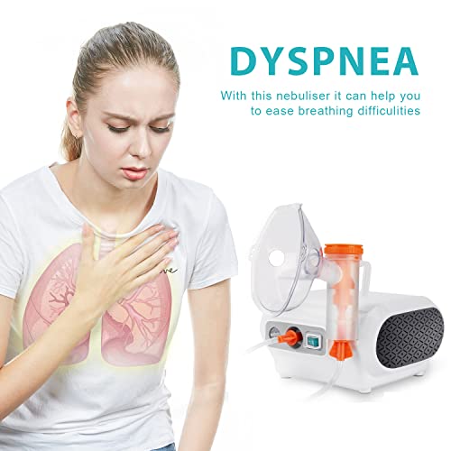 MAYLUCK Portable Compressor Nebulizer, Nebulizer Machine with 1 Set Accessory, Jet Nebulizers Personal Steam Inhaler Cool Mist Compressor System for Kids Adults