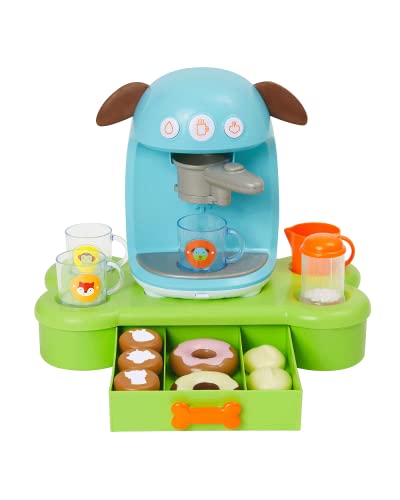 Skip Hop Kids Kitchen Play Set, Zoo Bark-ista Café with Lights & Sounds, 20pc Set