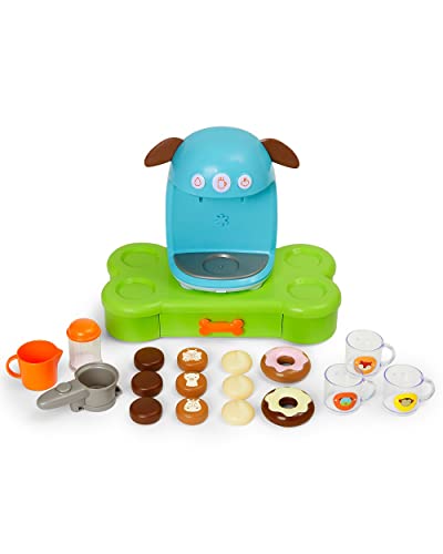 Skip Hop Kids Kitchen Play Set, Zoo Bark-ista Café with Lights & Sounds, 20pc Set