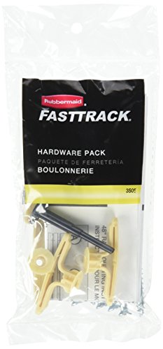 Rubbermaid FastTrack Hardware Pack, Installation Hardware Pack for Closet Organization System and Storage