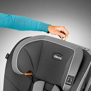 Chicco MyFit Harness + Booster Car Seat, 5-Point Harness Car Seat and High Back Booster Seat, For children 25-100 lbs. | Fathom/Grey/Blue