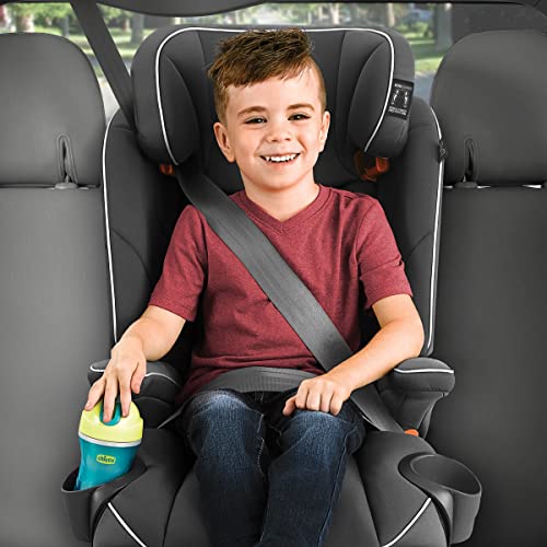 Chicco MyFit Harness + Booster Car Seat, 5-Point Harness Car Seat and High Back Booster Seat, For children 25-100 lbs. | Fathom/Grey/Blue