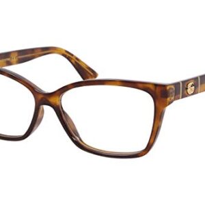 Gucci Gucci-Logo Women's GG0634O 002 Havana Full Rim Rectangular Eyeglasses 55mm
