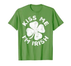 kiss me i’m irish t-shirt saint patrick day shirt t-shirt