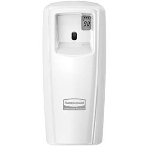 Rubbermaid Commercial FG401218 Microburst 9000 Aerosol Odor Control LCD Dispenser, White, 3.56" Width x 8.75" Height