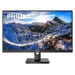 philips brilliance 279p1 27″ frameless monitor, 4k uhd ips (3840×2160), 122% srgb, speakers, usb-c docking, power-saving powersensor, height adjustable, vesa, 4yr advance replacement