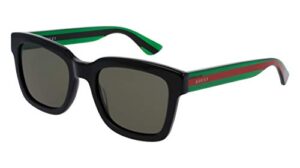 gucci authentic black square sunglasses gg0001s – 002 *new*