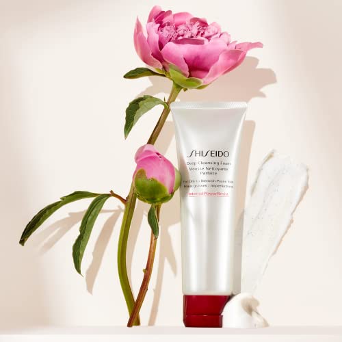 Shiseido Deep Cleansing Foam - 125 mL - Deeply Cleanses & Removes Impurities for a Fresh, Smooth Finish - For Oily to Blemish-Prone Skin