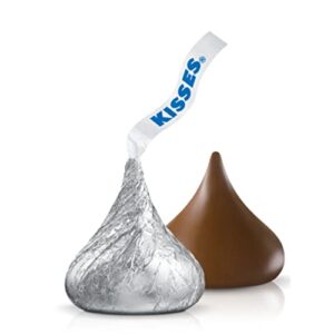 HERSHEY'S KISSES Silver Milk Chocolate Candy, Silver Foil - Bulk Pack, 2 Lbs