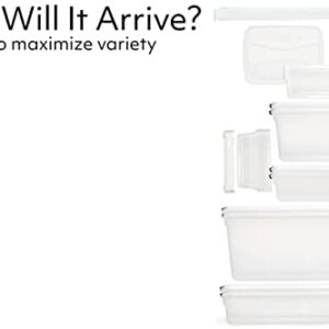Rubbermaid Cleverstore Clear Variety Pack, Clear Plastic Storage Bins with Built-In Handles to Maximize Storage, Great for Large and Small Items, 16pk