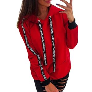 Lojito Beach Fleece Sweatshirt Hat Graphic Blouse Shirt Women Fleece Lined Sweatshirt Womens Red