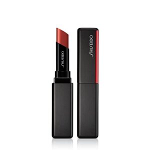 shiseido visionairy gel lipstick, shizuka red 223 – long-lasting, full coverage formula – triple gel technology for high-impact, weightless color