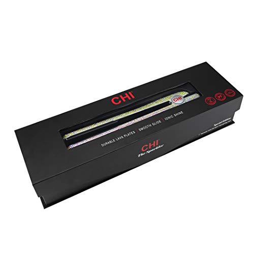 CHI The Sparkler 1" Lava Ceramic Hairstyling Iron Special Edition, Hair Straightener, Silver